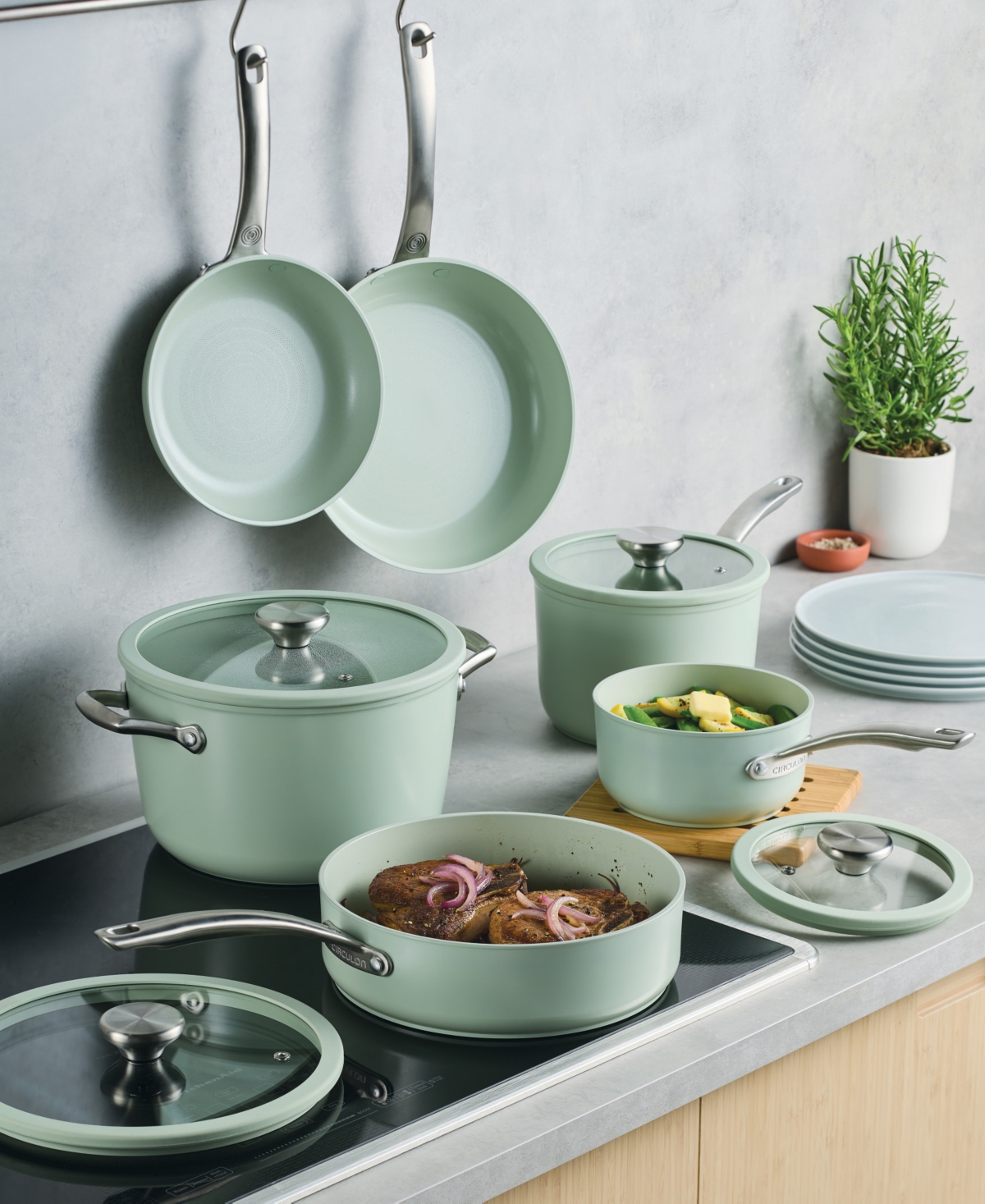 Circulon LaserDefense Ceramic Nonstick 10-Pc. Cookware Set