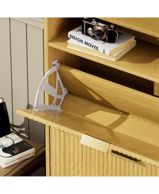 Streamdale Shoe Cabinet Storage with 2 Flip Drawers, Tall Free Standing Organizer Rack.