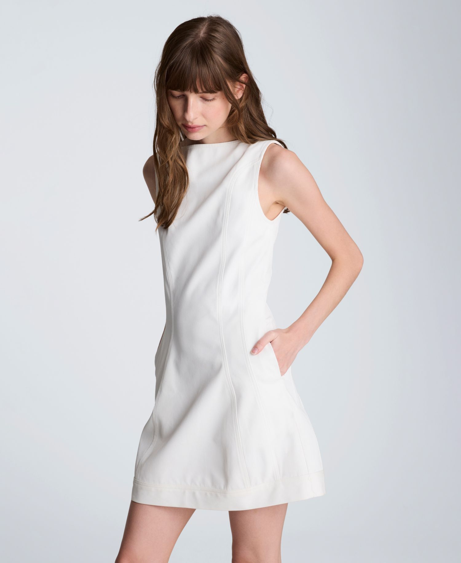 Women's Boat Neck Sculpt Mini Dress