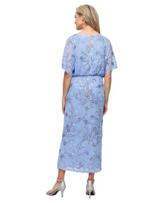 Petite Sequined Blouson Dress