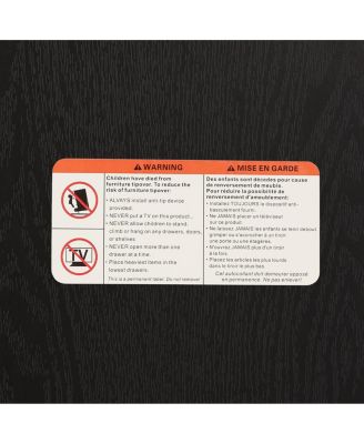 Streamdale Lighted Curio Cabinet with Glass Doors and Adjustable Shelves, Black