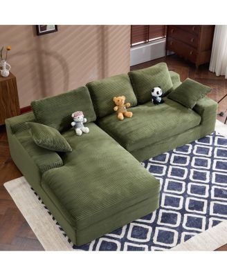 Corduroy Compressed Sofa: Soft, Skin-Friendly, and Easy to Maintain