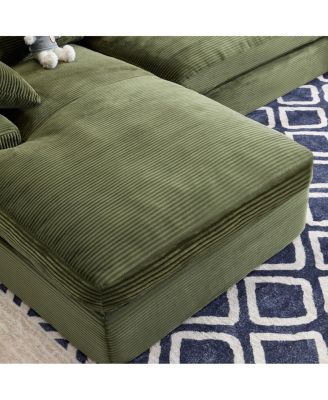 Corduroy Compressed Sofa: Soft, Skin-Friendly, and Easy to Maintain