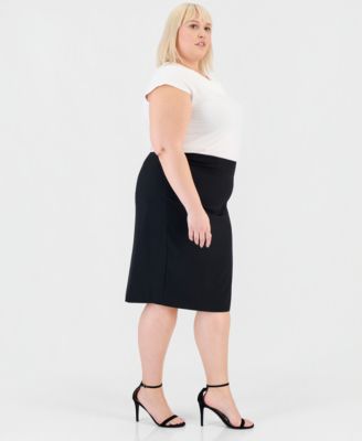 Plus Size Skimmer Skirt