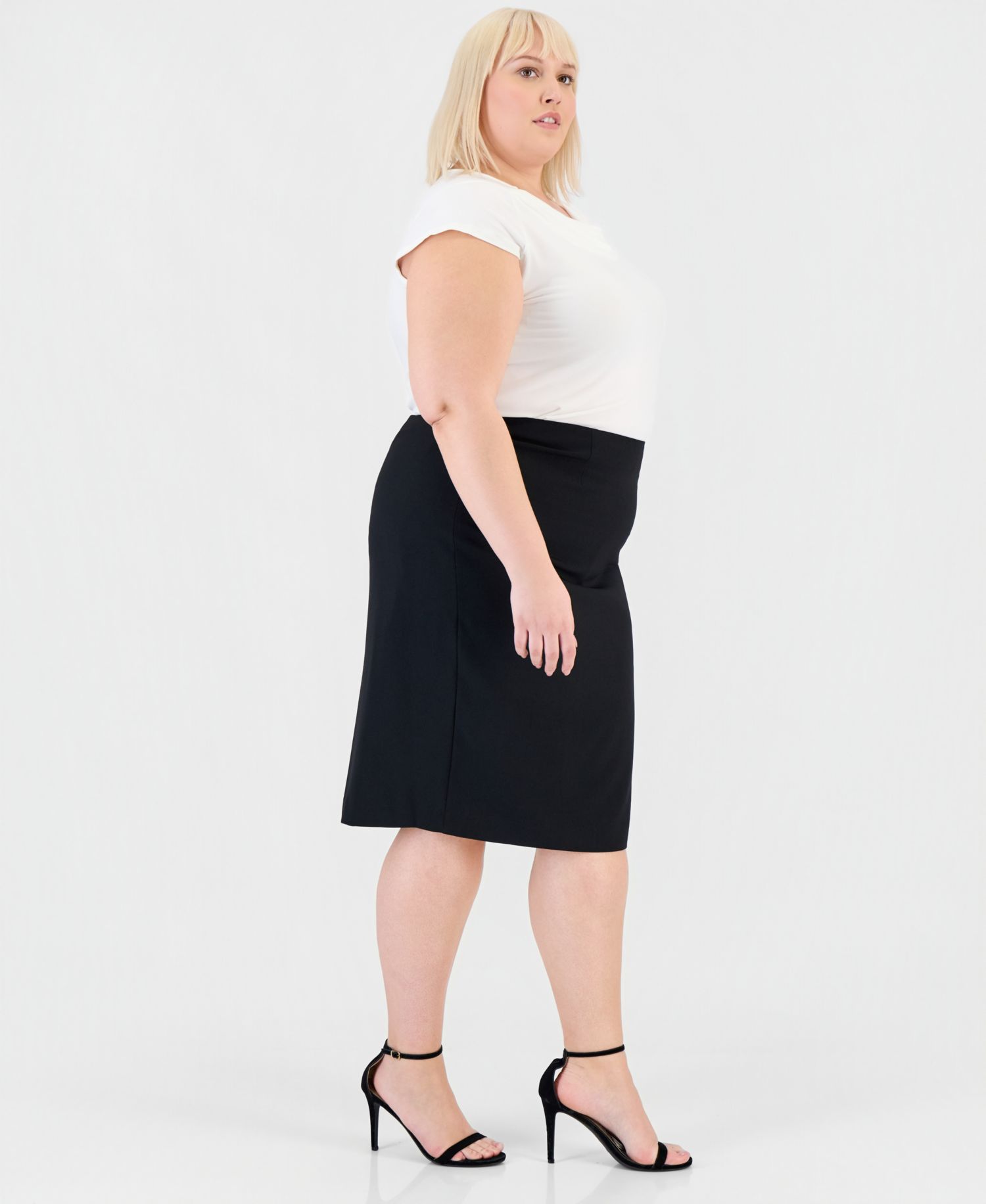 Plus Size Skimmer Skirt