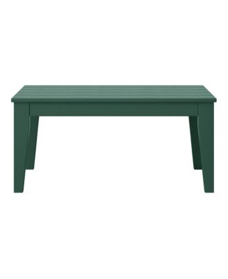 Low Outdoor HDPE Patio Rectangle Coffee Table