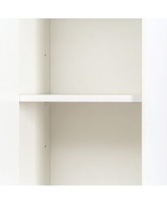 White 70.87" H Tall Bathroom Storage Cabinet with 2 Doors & 2 Drawers