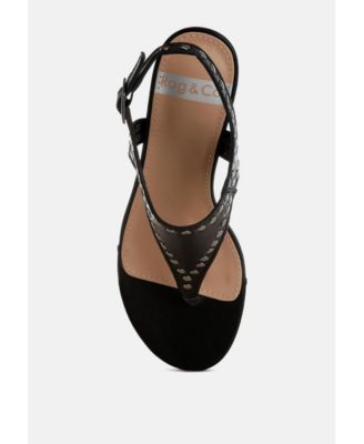 Womens Nerina Studded Genuine Leather Sandals