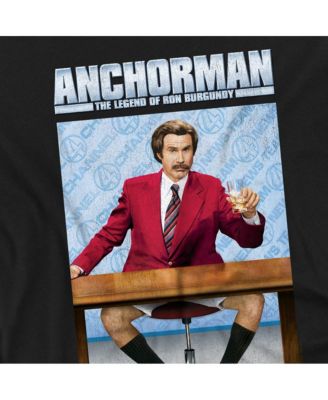 Men's The Legend Of Ron Burgundy Desk T Shirt