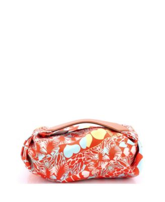 Balusoie Bag Printed Silk and Leather