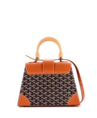 PM Saigon Top Handle Bag Coated Canvas with Leather