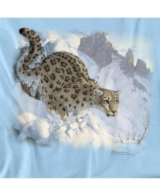Men's Wildlife Snow Leopard T Shirt
