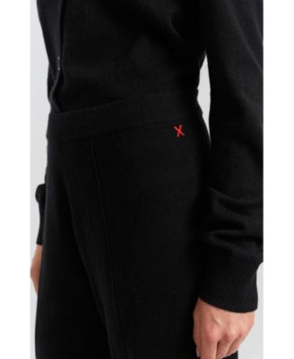 Women's Wool-Cashmere Cropped Wide-Leg Pants