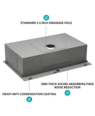 33x19x9inch Drop In Topmount Single Bowl Kitchen Sink 16 Gauge T304 Stainless Steel with Dish Grid Drain Assembly