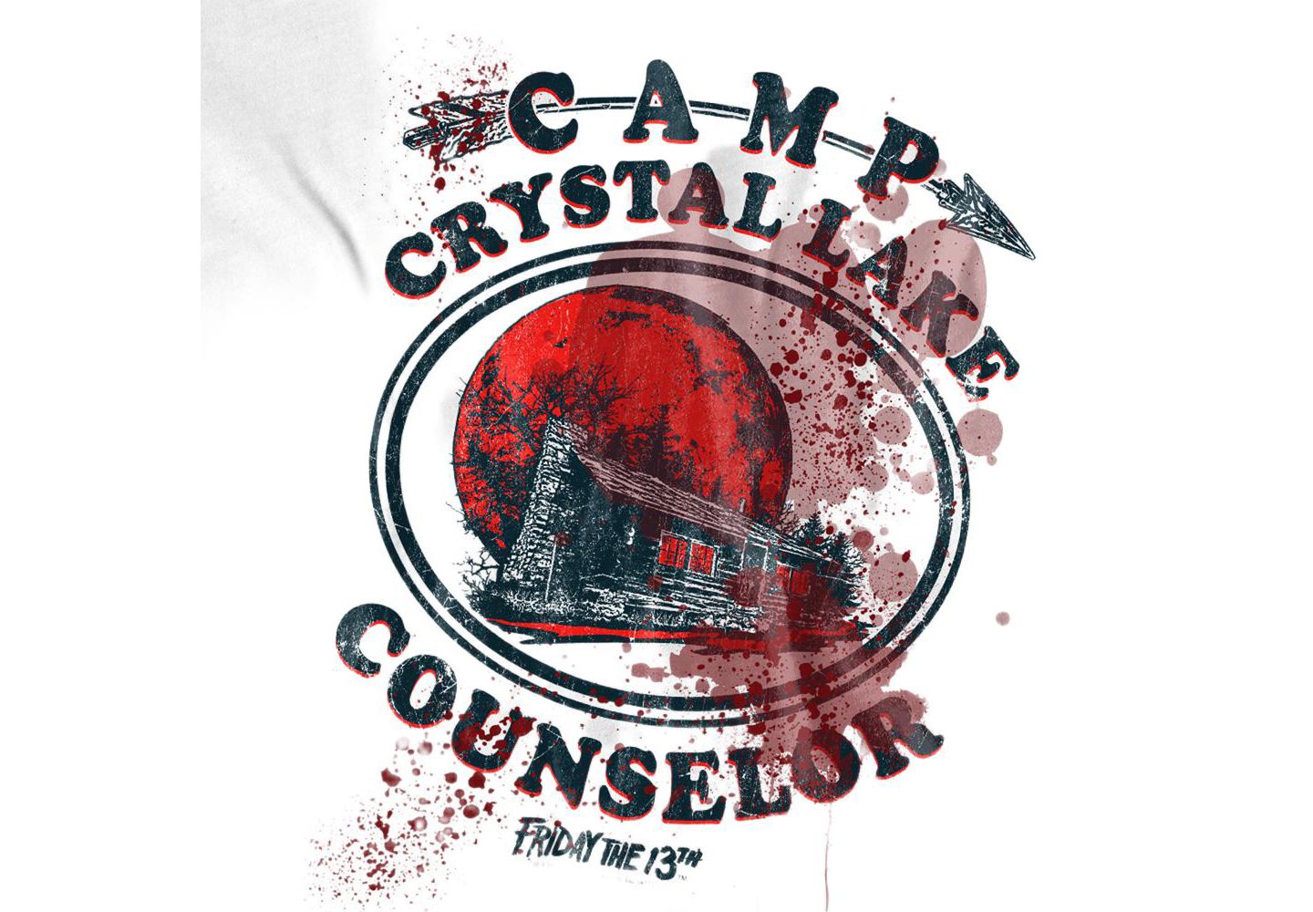 Мужская футболка Friday The 13th Big & Tall Camp Counselor Victim, цвет: Меланжевый — фото 3