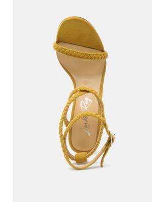 Womens Sherri Ankle Braided Strap High Heel