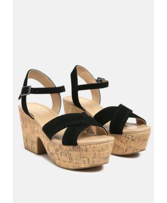 ULLA Womens High Heeled Block Sandal