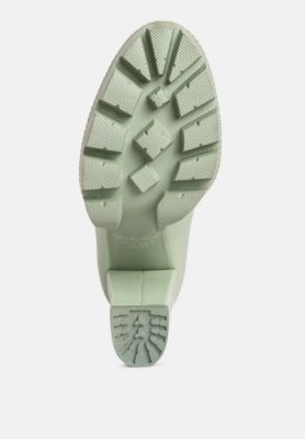 CORINNE Womens Chain Embellished Chunky Loafers