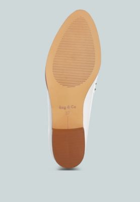 London Rag Womens Winged Patent Pleather Penny Loafers