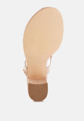 Womens Ann Real Leather Thong Toe Sandals