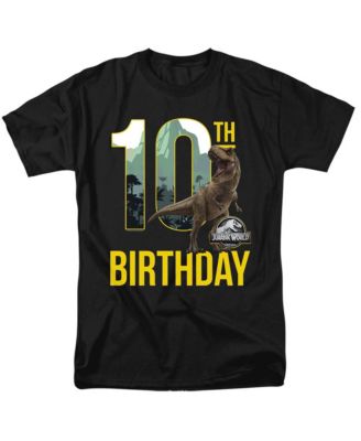 Men's Jurassic World 10th Birthday T-Rex T Shirt