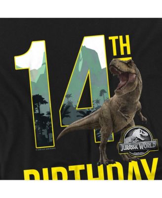 Men's Jurassic World 14th Birthday T-Rex T Shirt