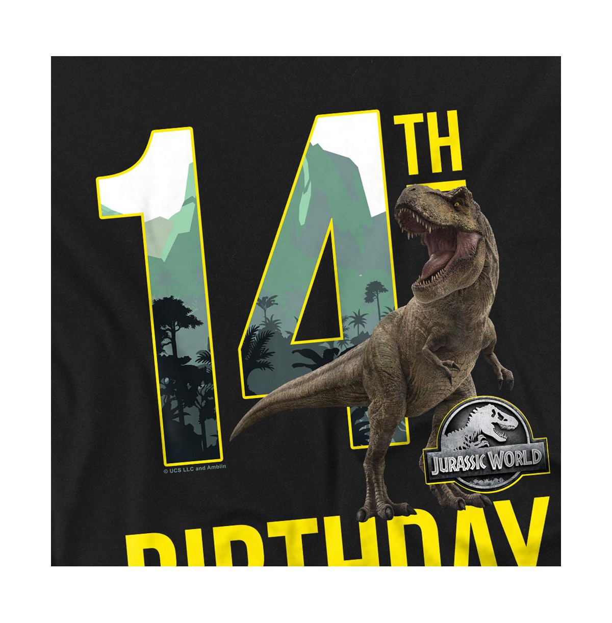 Jurassic Park Men's World 14th Birthday T-Rex T Shirt