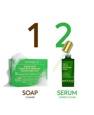 Kojic Acid Dark Spot Remover Soap Bars - 2 Pack