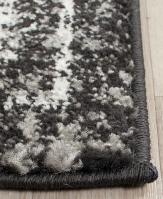 Evoke EVK270K Charcoal/Ivory 5'1" x 7'6" Area Rug