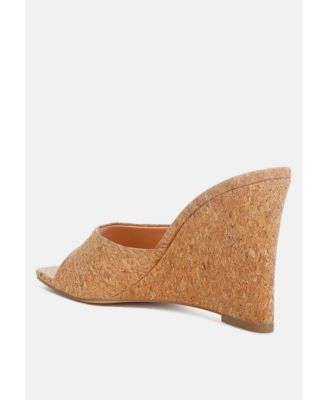 Womens Shiloy Cork Wedge Sandals