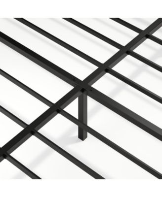 King LED Floating Bed Frame - Wave Texture, Heavy Duty Slats