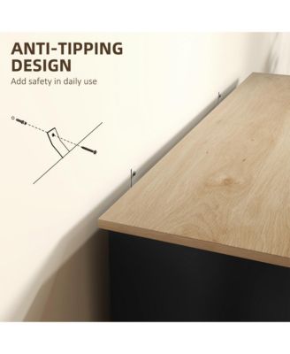 41" Sideboard Buffet Cabinet with Storage Drawer, Adjustable Shelf,