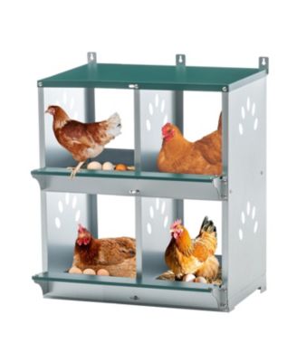 Chicken Nesting Boxes - 4 Compartment Wall Mount