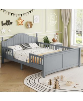 Kids Full Size Wood Platform Bed
