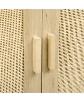 Storage Sideboard with Rat Doors and Storage, Natural
