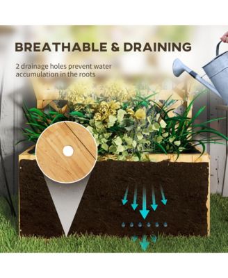 Raised Garden Bed with Trellis and Plant Shelf