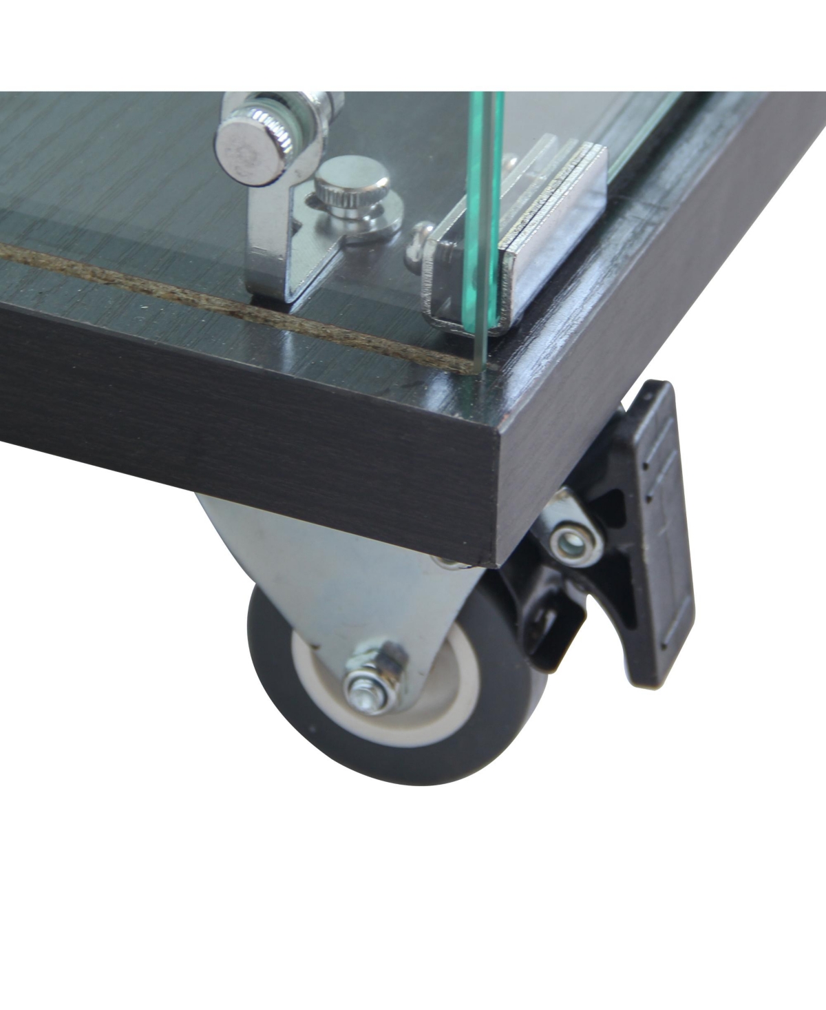 Streamdale Furniture Black Glass Display Cabinet | 4 Shelves | Living Spaces