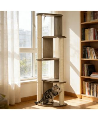 Large Multilevel Corner Cat Tower