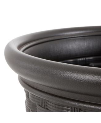 Sonora 18 Inch Resin Wicker Decorative Yard Garden Flower Planter