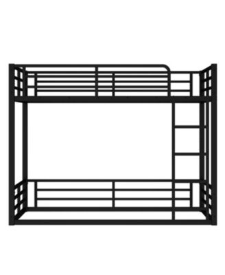 Metal Twin XL Bunk Bed Frame - Heavy Duty, Noise-Reduced