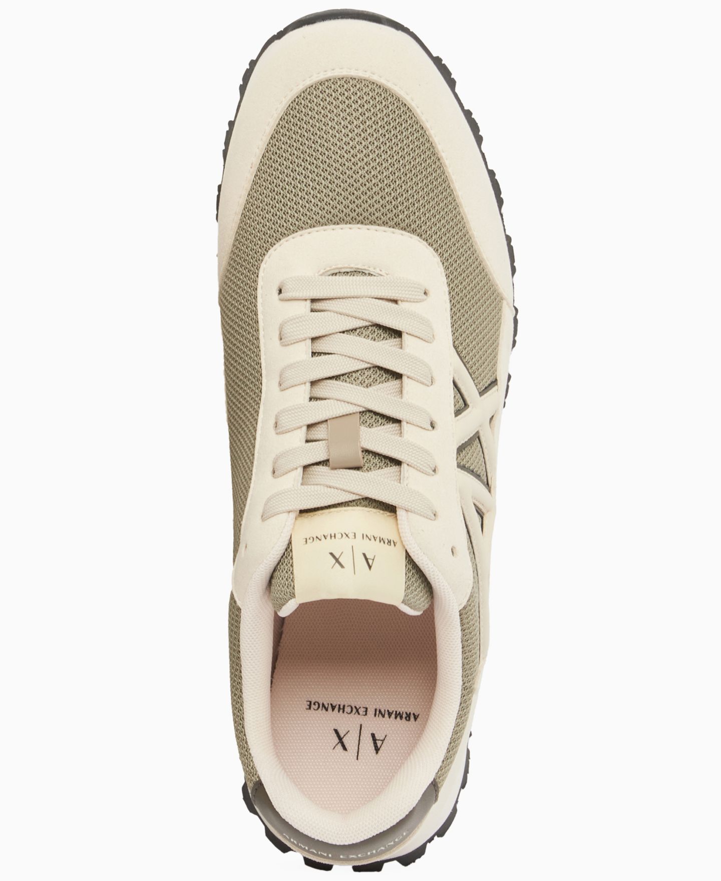 Мужские кроссовки A|X Armani Exchange Drop Silhouette, цвет: Кремовый — фото 4
