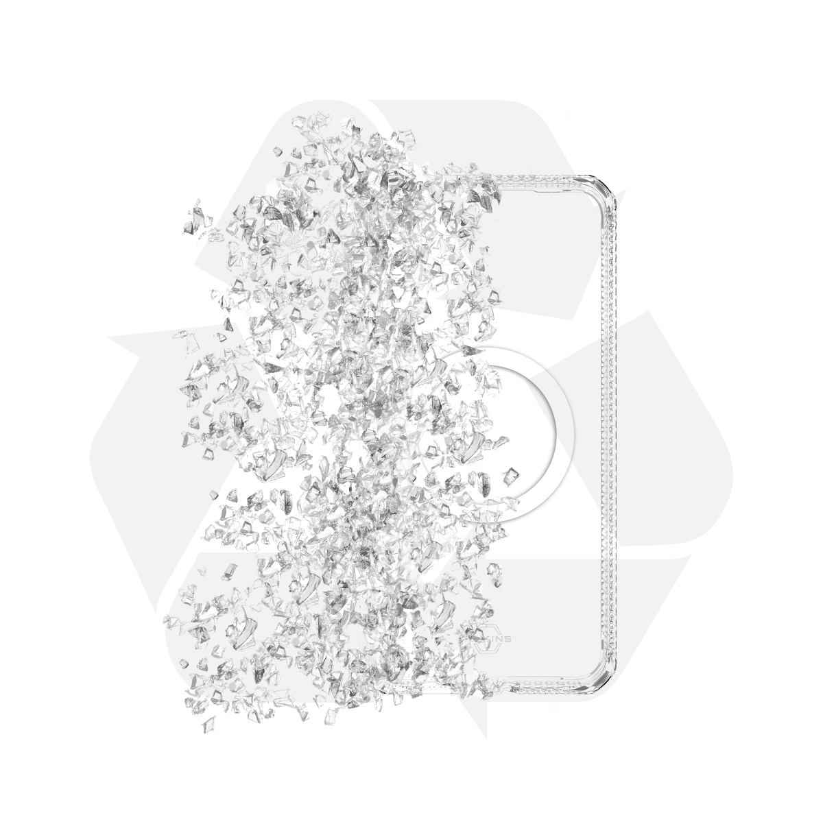 ITSkins Hybrid_R Clear MagSafe Case for Samsung Galaxy S25 Plus