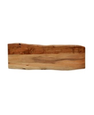 Modern Industrial Acacia Wood Media Console