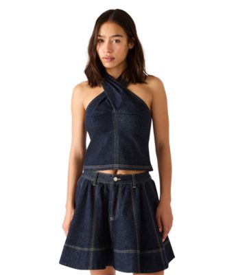 Women's Sleeveless Halter Top