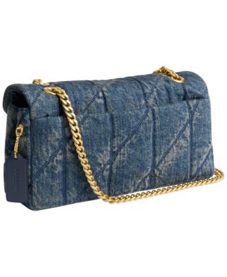 Quilted Tabby Medium Denim Shoulder Bag 26