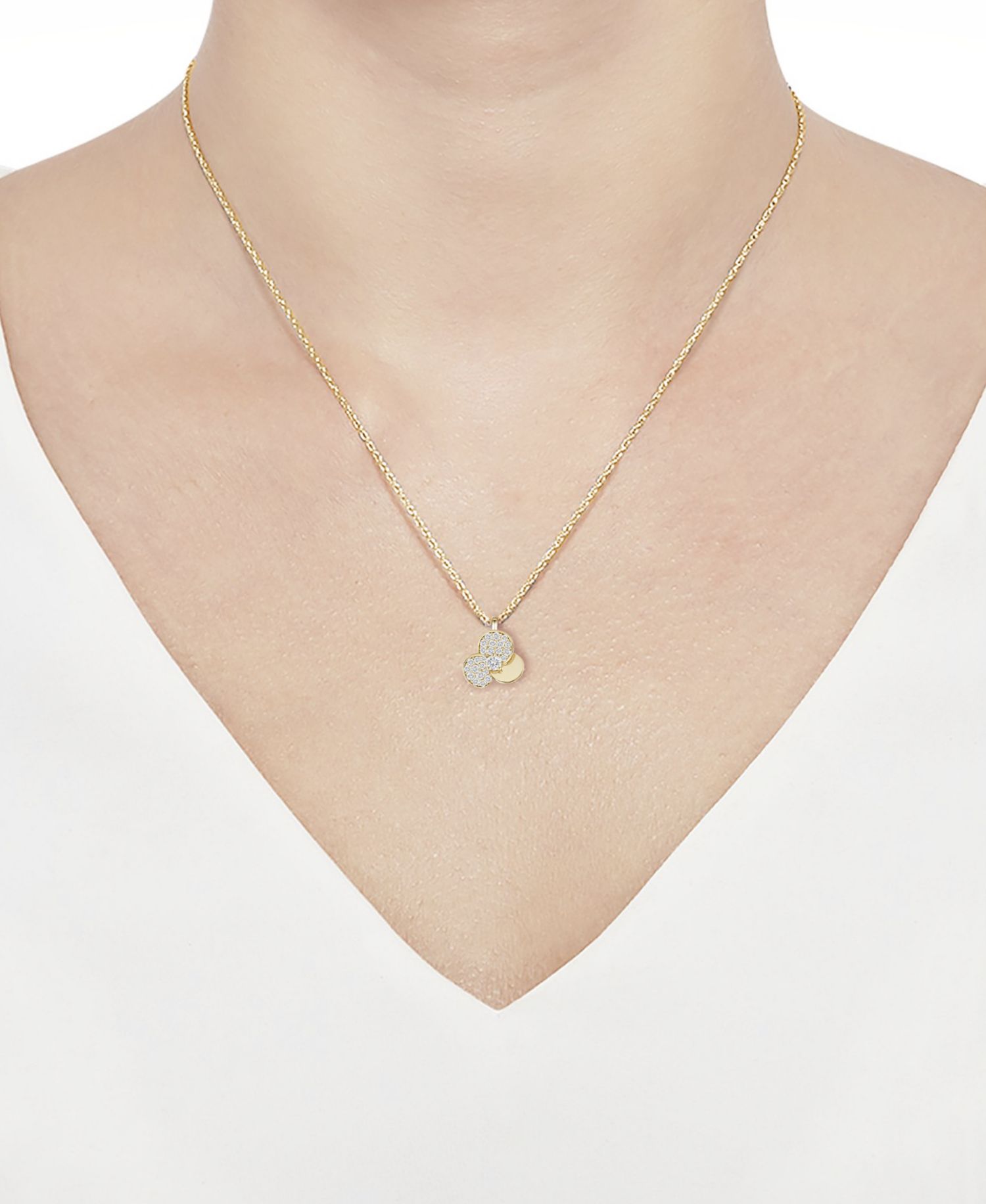 Diamond Pendant Necklace (1/3 ct. t.w.) in 14k Gold Over Sterling Silver