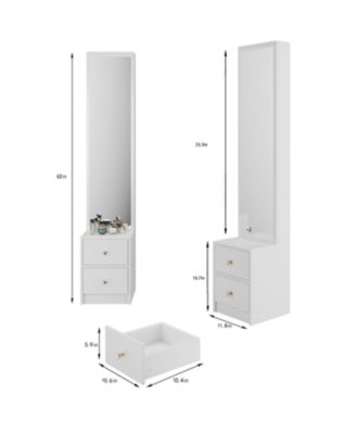 Full Body Mirror Cabinet - Extra Large Storage