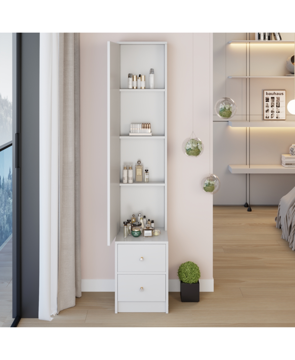 Streamdale Furniture Full Body Mirror Cabinet - Extra Large Storage