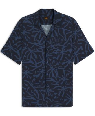 Men's Regular-Fit Maxi Print Short-Sleeve Shirt