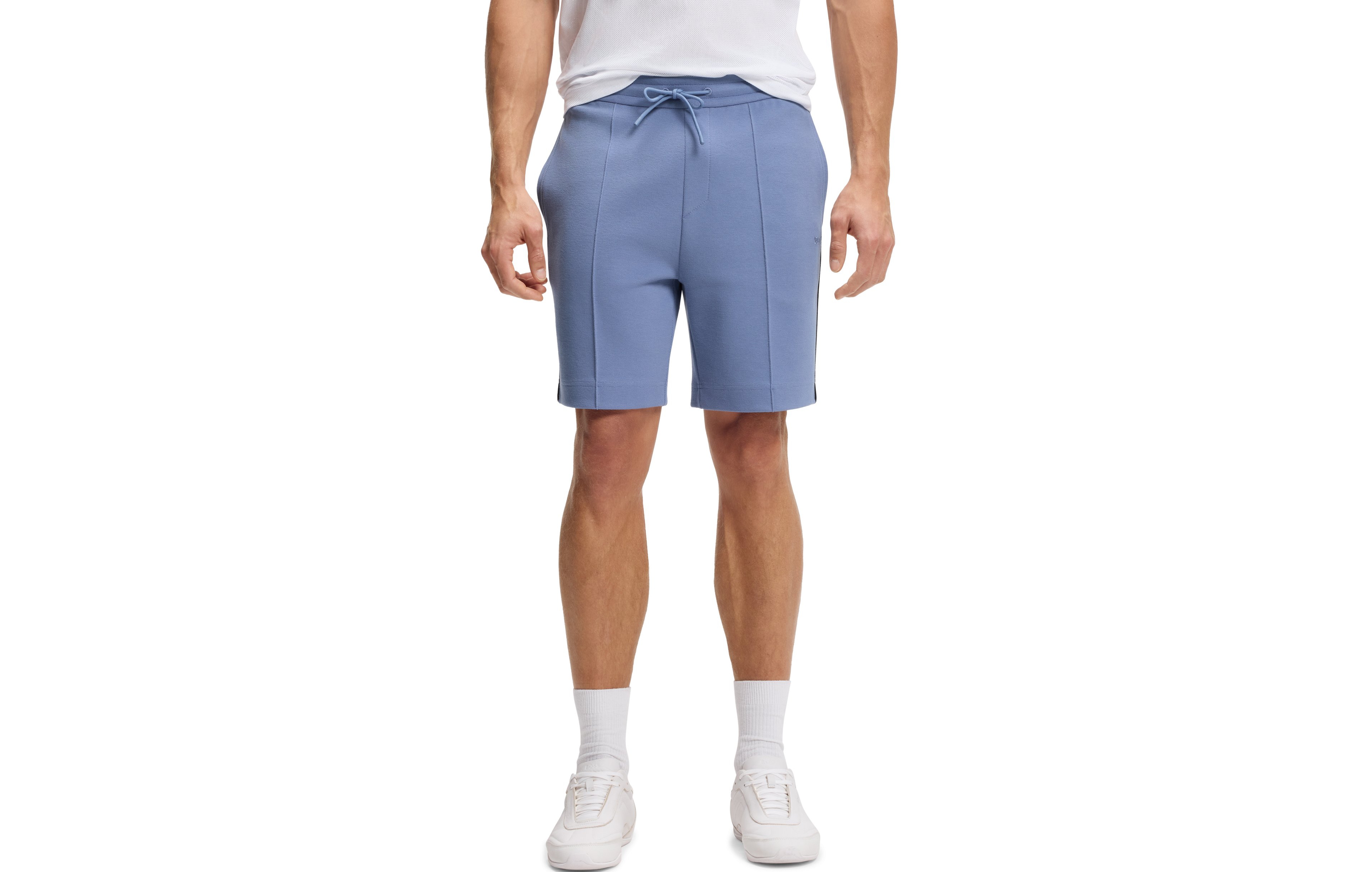 Boss by Hugo Men's Cotton-Blend Piping Trim Shorts